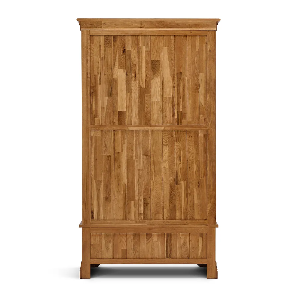 FRENCH FARMHOUSE Double Wardrobe Rustic Solid Oak - Image 5