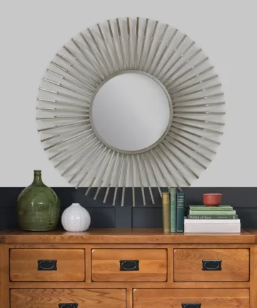 AURORA WALL MIRROR Metal - Silver