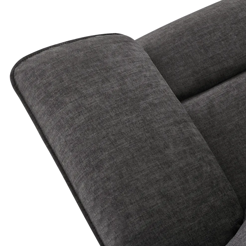 GOODWOOD Electric Riser Recliner Armchair Plush Charcoal Fabric - Image 15