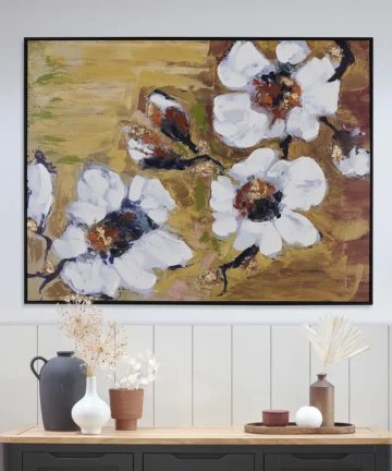 GRANDIFLORA WALL ART Black Frame