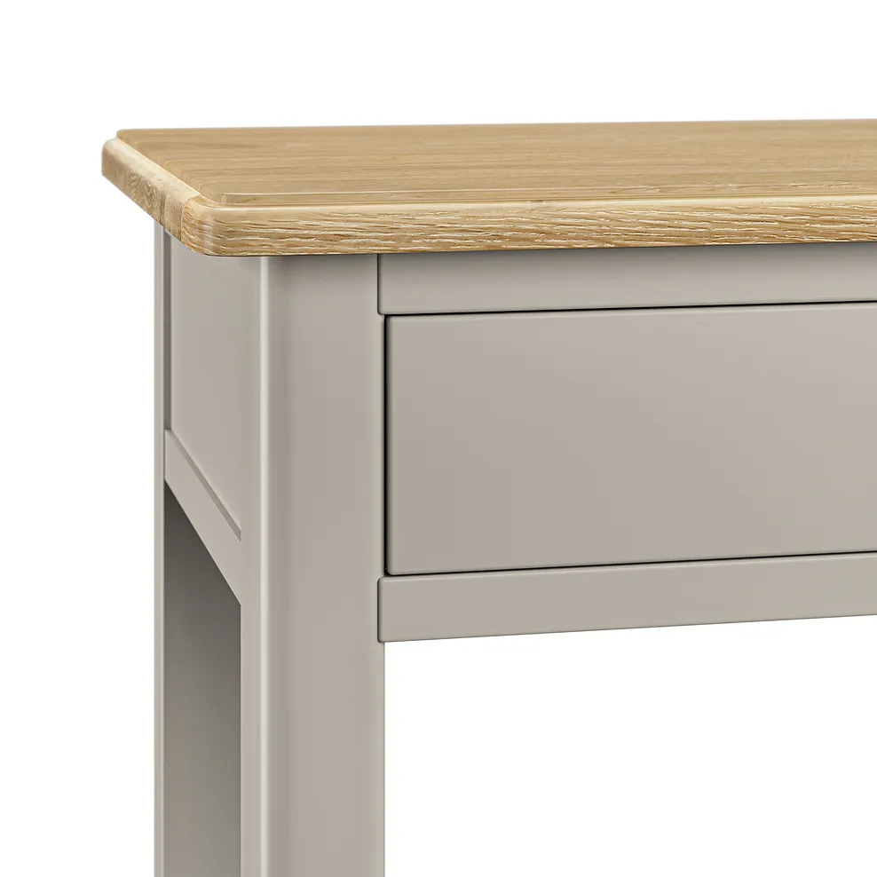 HENLEY Desk Natural Solid Oak & Painted - Image 8
