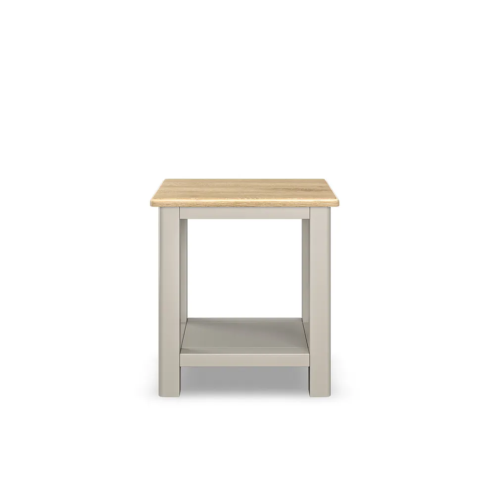 HENLEY Side Table Natural Solid Oak & Painted - Image 4