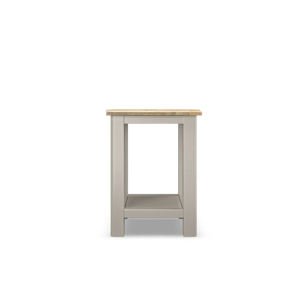 HENLEY Side Table Natural Solid Oak & Painted - Image 5