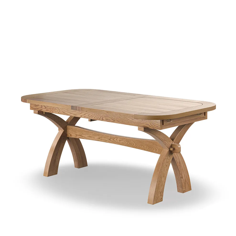 HERCULES Extending Dining Table with 10 Chairs Natural Solid Oak