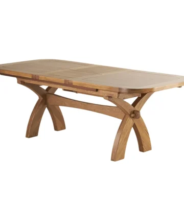 HERCULES 10-12 Seater Extendable Dining Table Natural Solid Oak