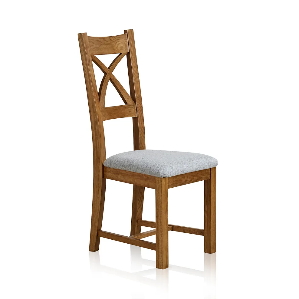 HERCULES 6ft Extending Dining Table with 10 Chairs Rustic Solid Oak - Image 5