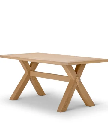 HIGHWORTH Dining Set with 4 Chairs Natural Oak