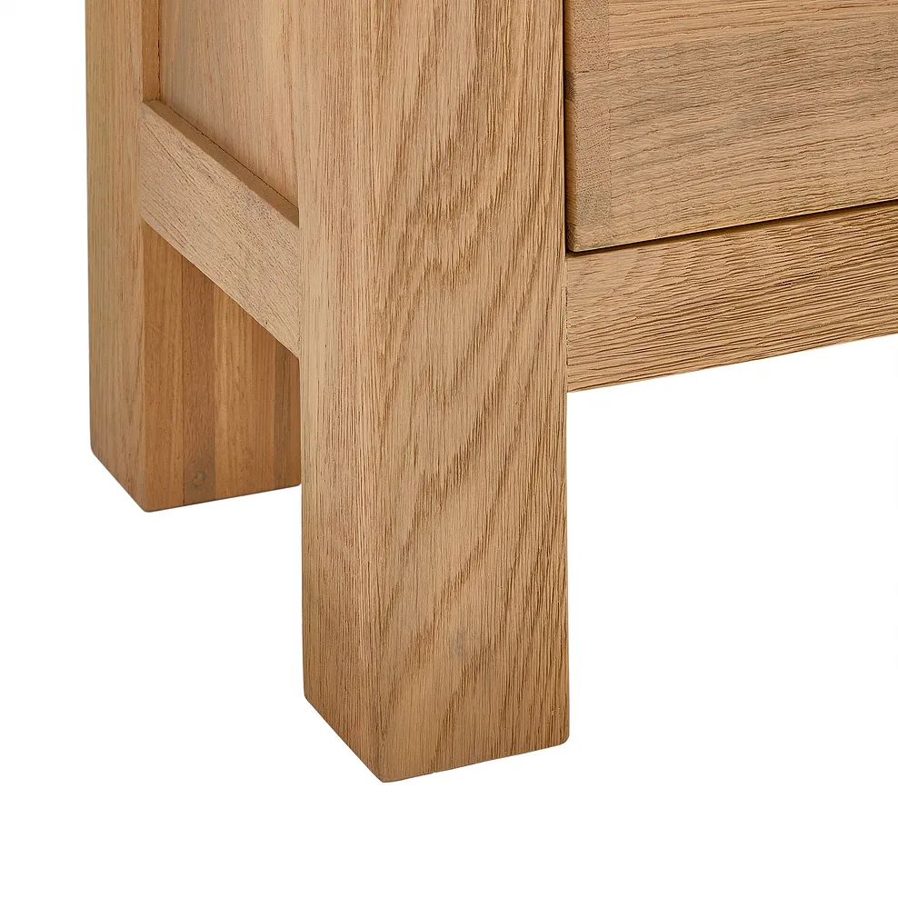 HIGHWORTH Tall Bookcase Natural Solid Oak - Image 9