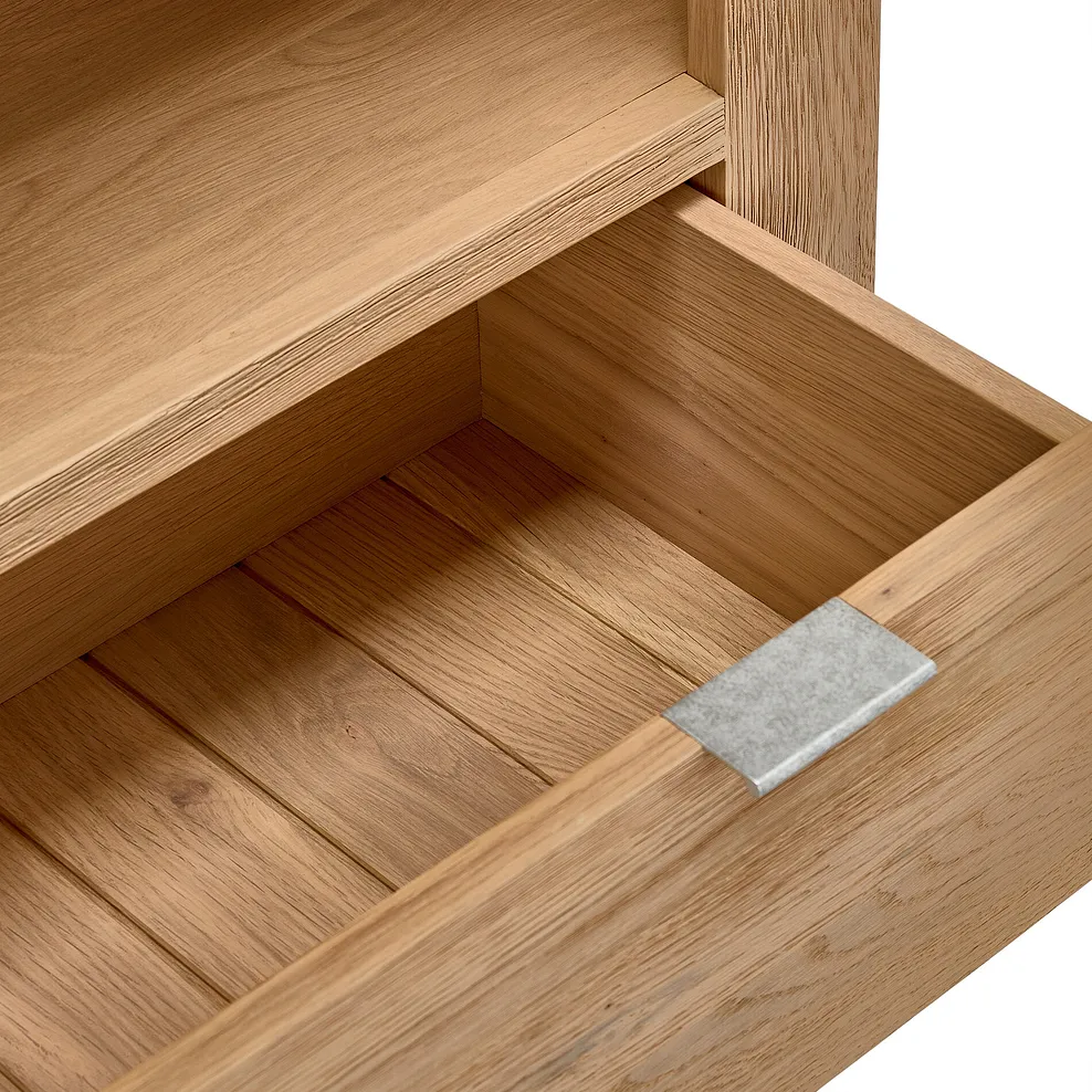 HIGHWORTH Tall Bookcase Natural Solid Oak - Image 10