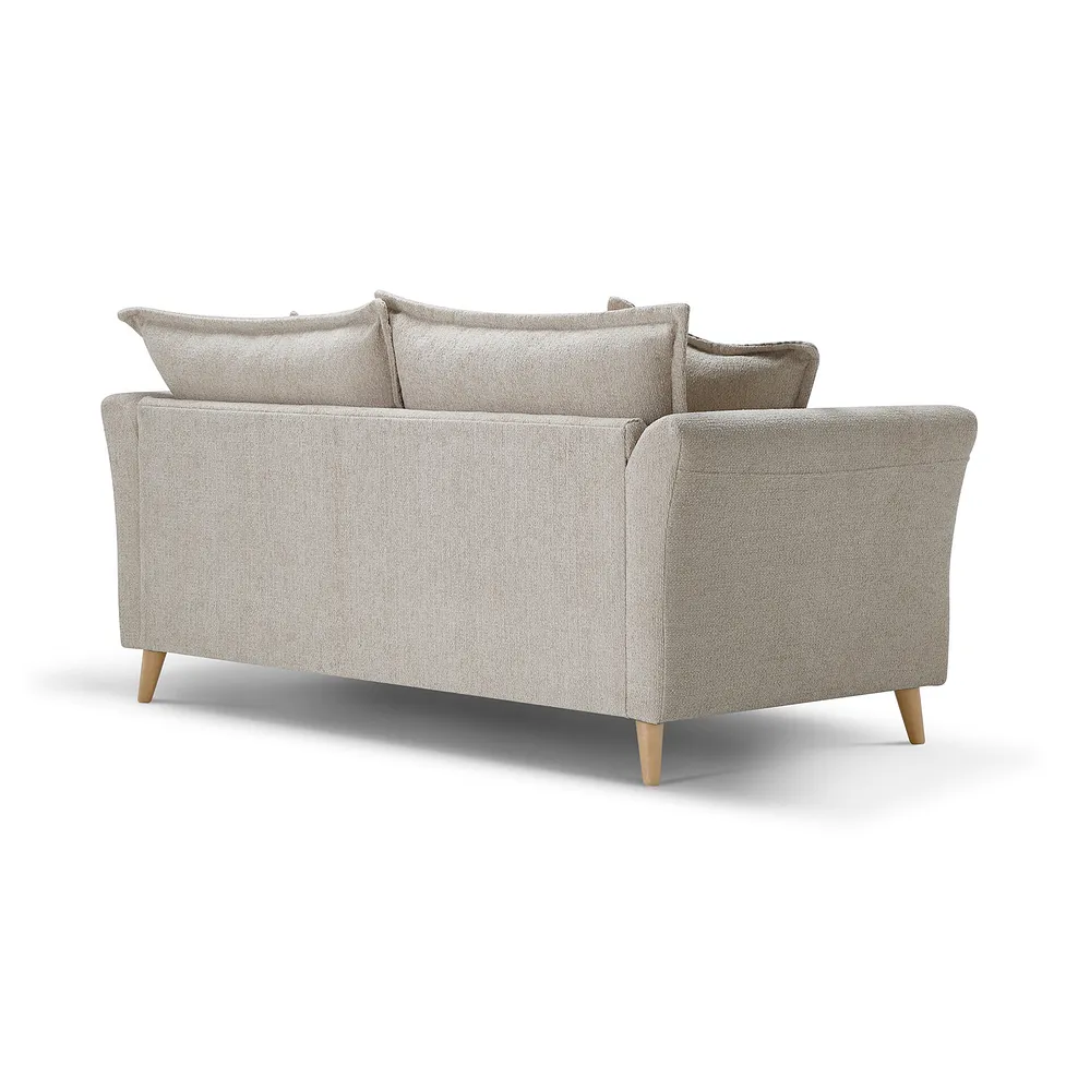 HOXLEY 3 Seater Sofa Biscuit Fabric - Image 9
