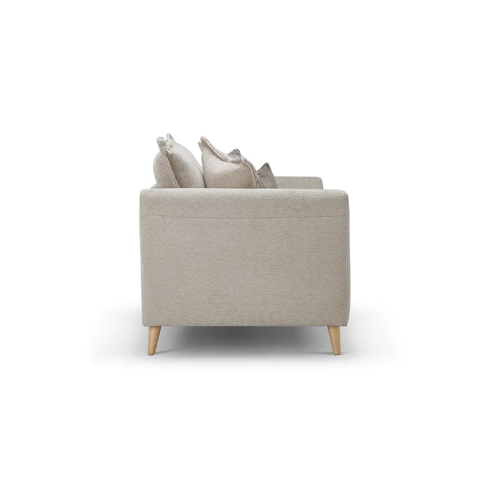 HOXLEY 3 Seater Sofa Biscuit Fabric - Image 8