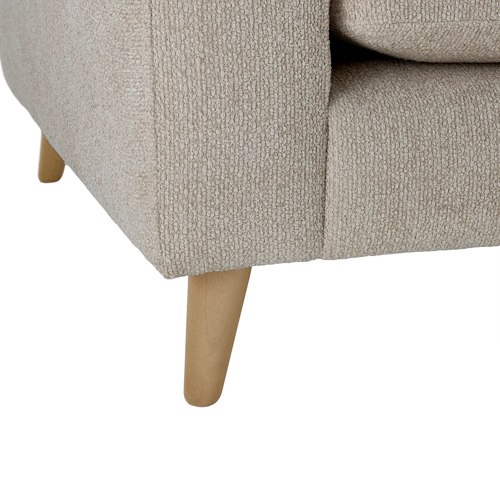 HOXLEY 3 Seater Sofa Biscuit Fabric - Image 15