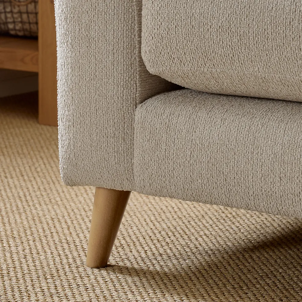 HOXLEY 3 Seater Sofa Biscuit Fabric - Image 6