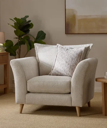 HOXLEY Armchair Biscuit Fabric