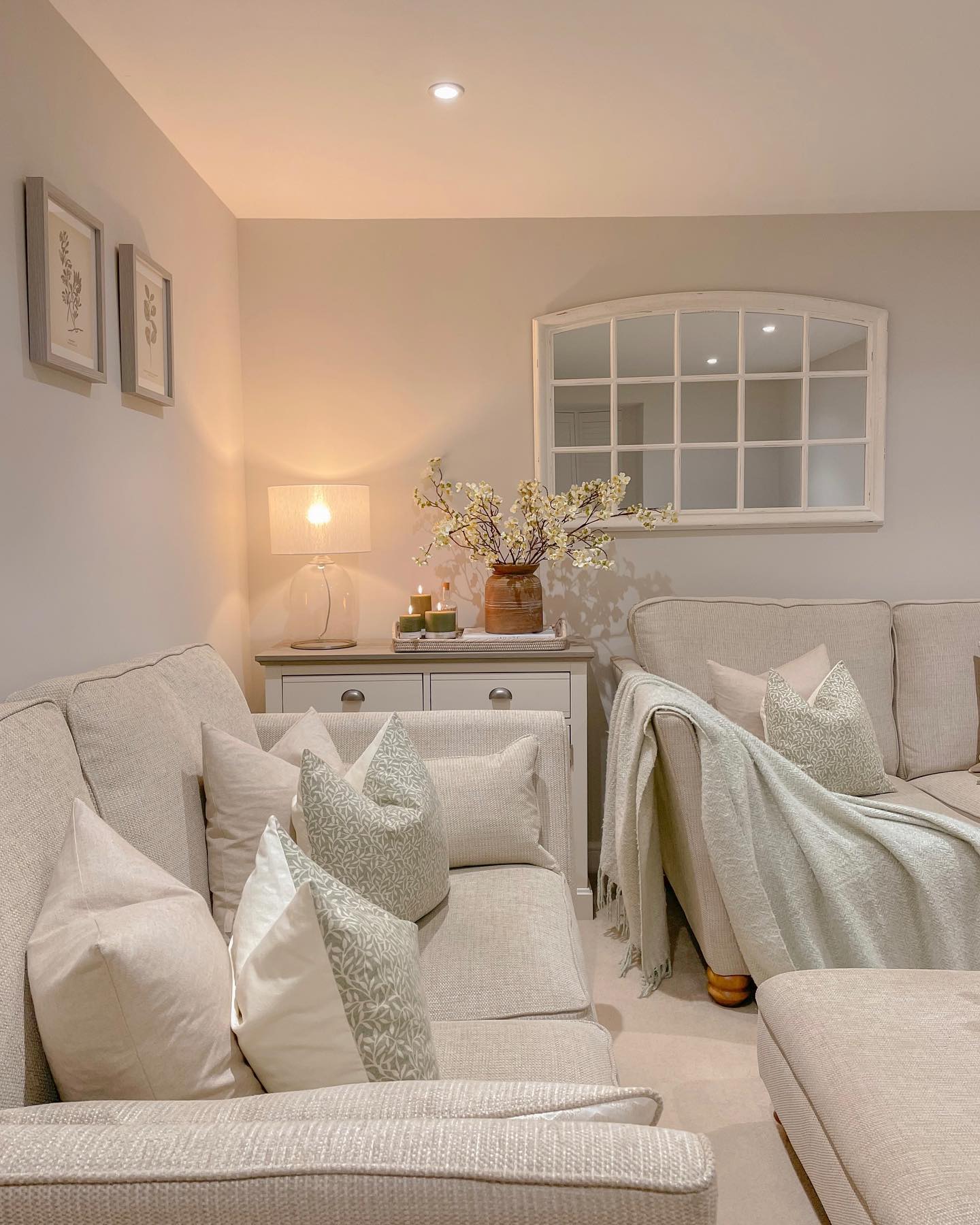 BROMPTON Small Sideboard Painted Acacia & Ash Top - Image 13