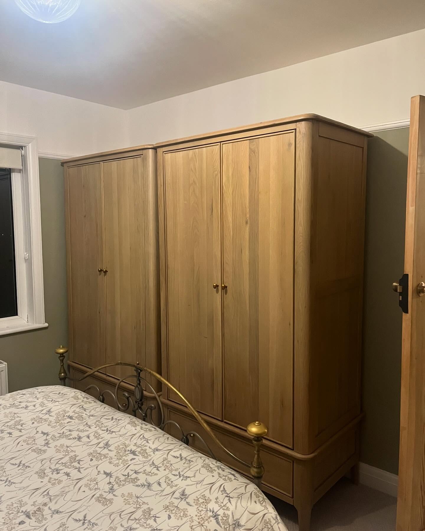NEWTON Double Wardrobe Light Natural Solid Oak - Image 15