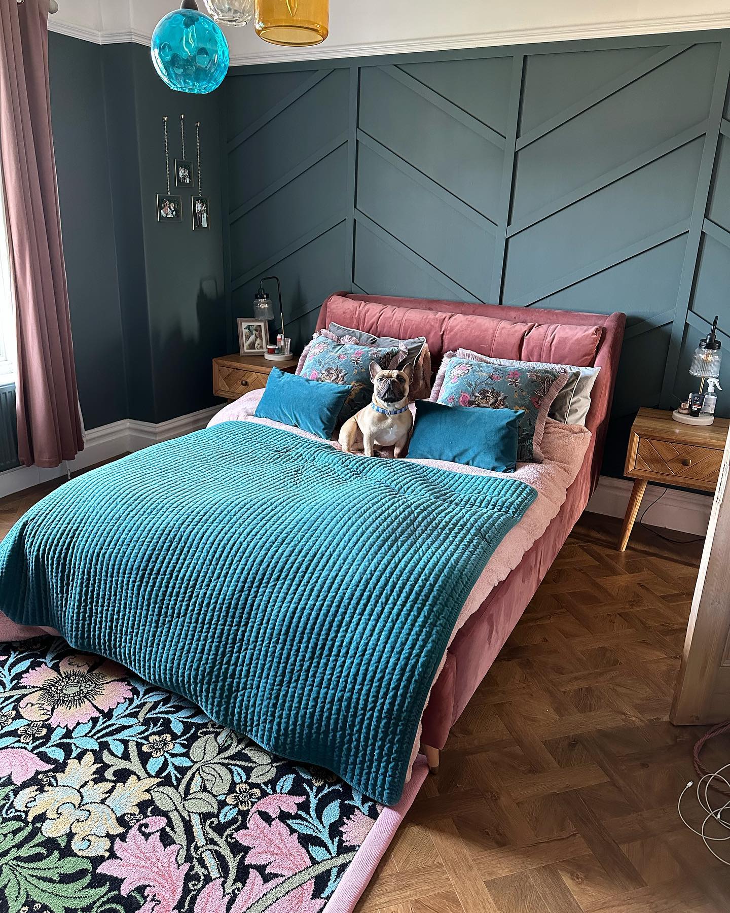 PARQUET 1 Drawer Bedside Table Brushed & Glazed Solid Oak - Image 12