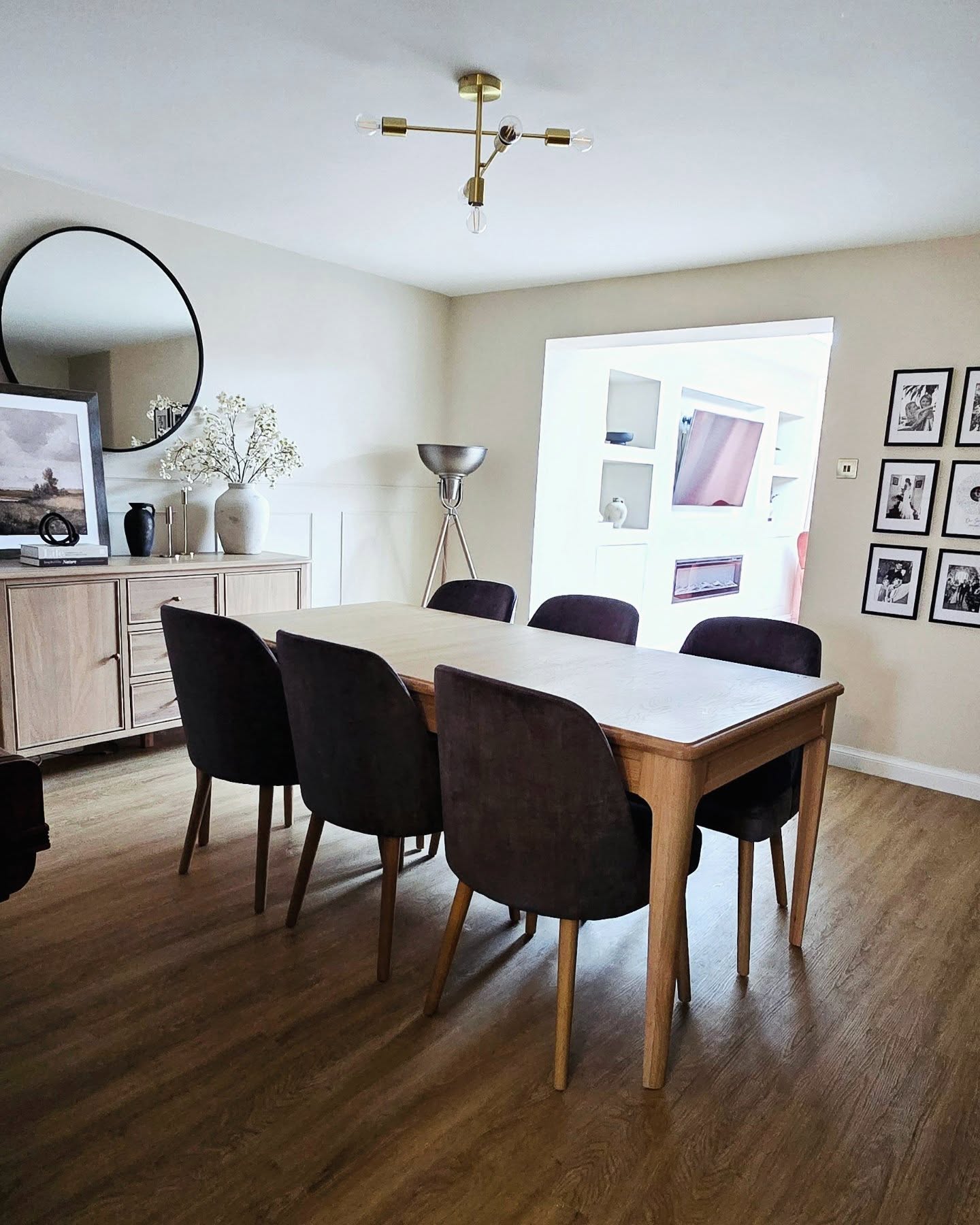 NEWTON 5ft11 Extending Dining Table with 6 Chairs Light Natural Solid Oak - Image 18