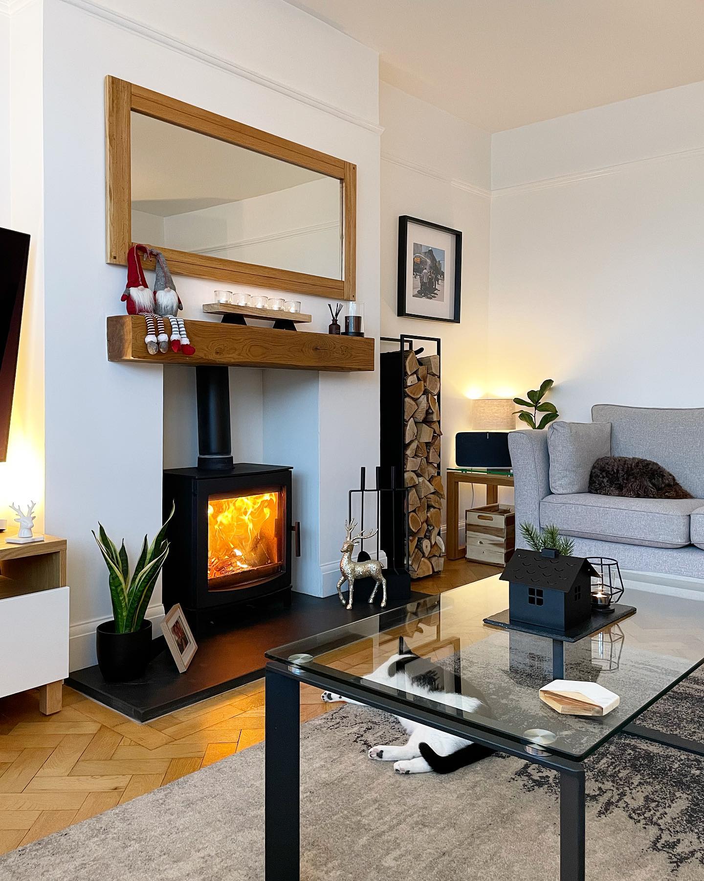 HARPER WALL MIRROR Natural Oak - Image 7