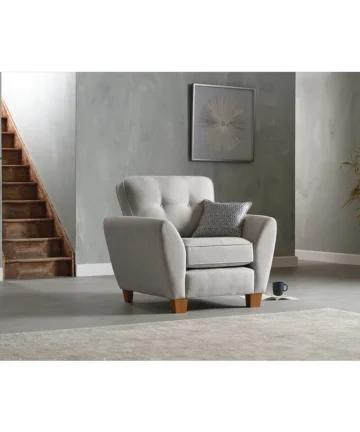 INCA Armchair Silver Fabric