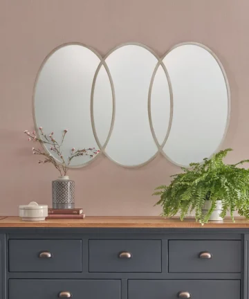 NATALIE WALL MIRROR Metal - Silver