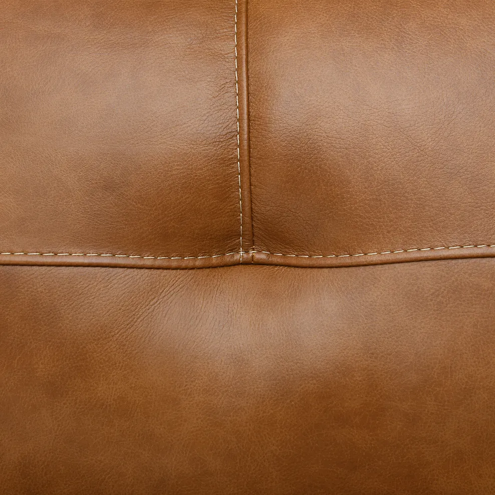 IVER 3 Seater Electric Recliner Sofa with Power Headrests Virgo Cognac Leather - Image 19