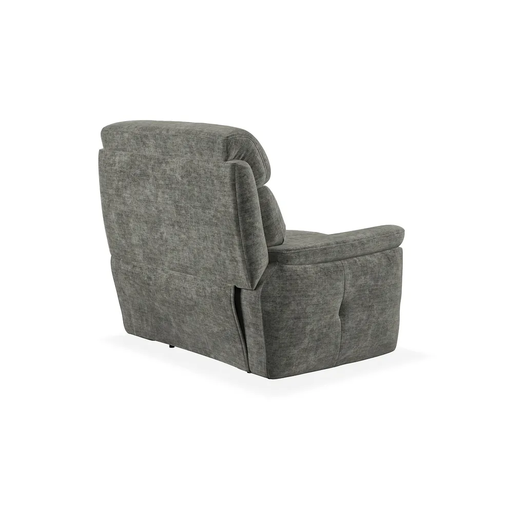 IVER Armchair Plush Charcoal Fabric - Image 5