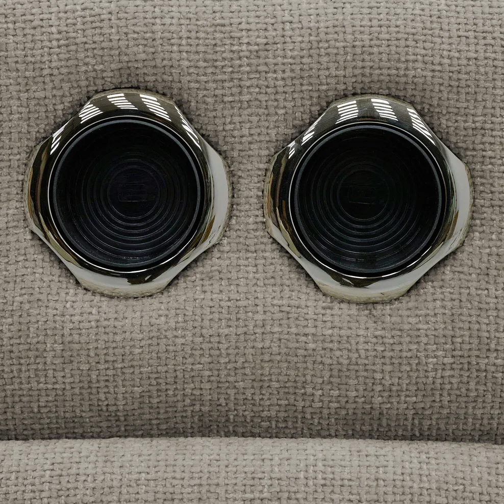 JARROD 2 Seater Electric Recliner Sofa with Console Hopsack Linen Fabric - Image 20