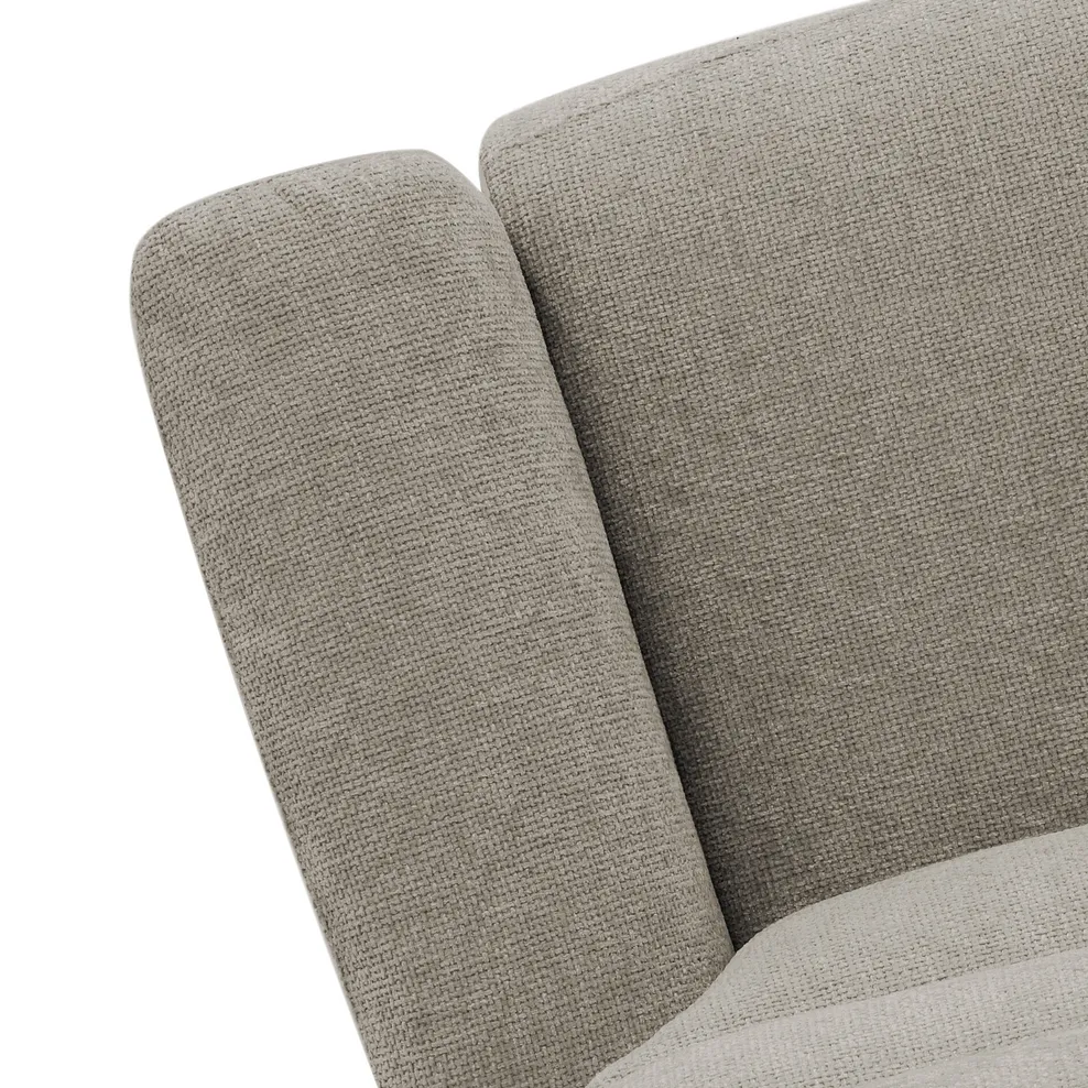 JARROD 3 Seater Recliner Sofa with Power Headrest & Lumbar Support Hopsack Linen Fabric - Image 16