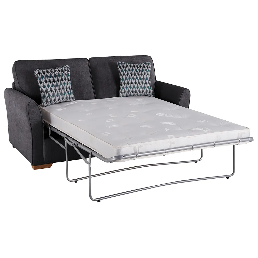 JASMINE 3 Seater Deluxe Sofa Bed Orkney Graphite Fabric - Image 2