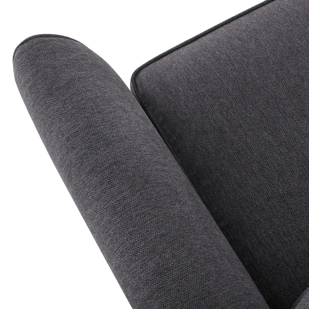 JASMINE 3 Seater Deluxe Sofa Bed Orkney Graphite Fabric - Image 11