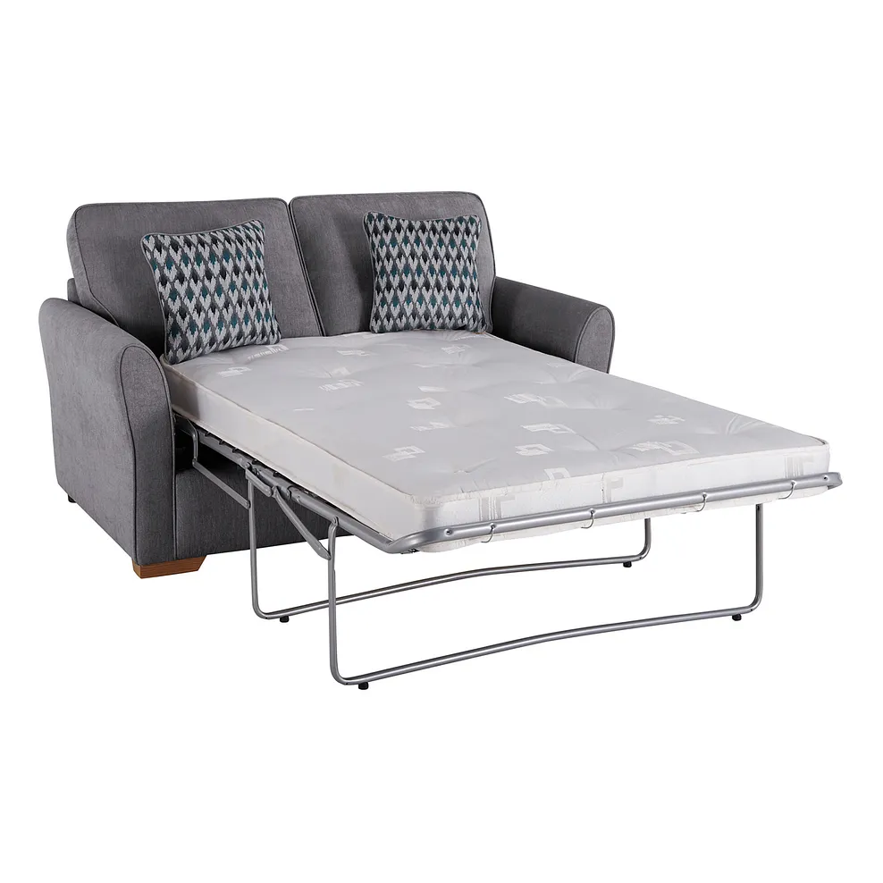 JASMINE 2 Seater Deluxe Sofa Bed Orkney Grey Fabric - Image 2