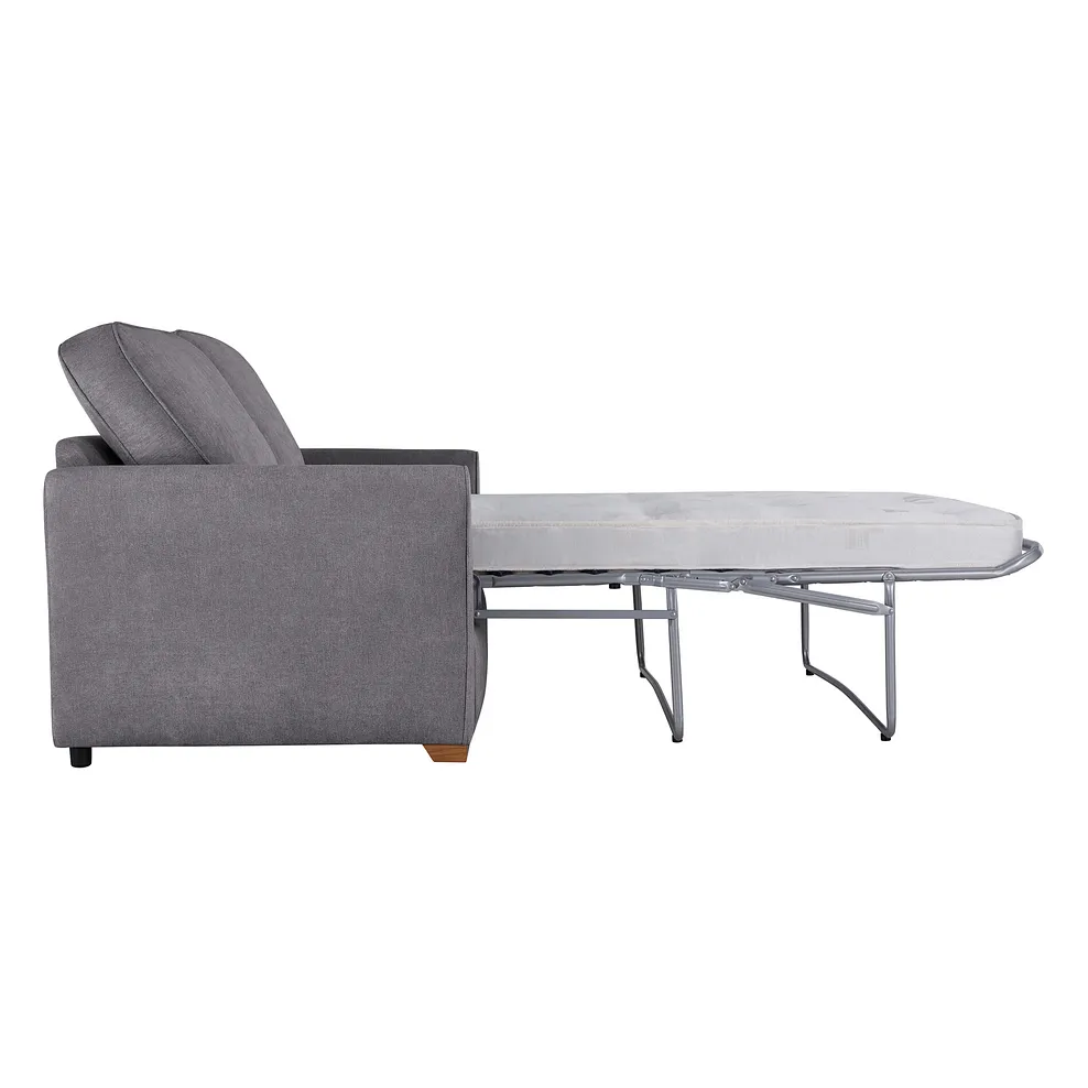 JASMINE 2 Seater Deluxe Sofa Bed Orkney Grey Fabric - Image 7