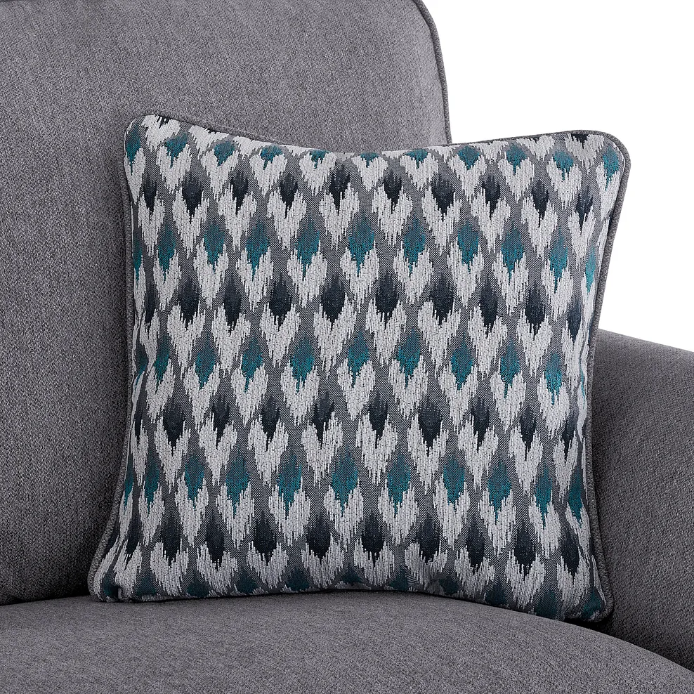 JASMINE 2 Seater Deluxe Sofa Bed Orkney Grey Fabric - Image 8