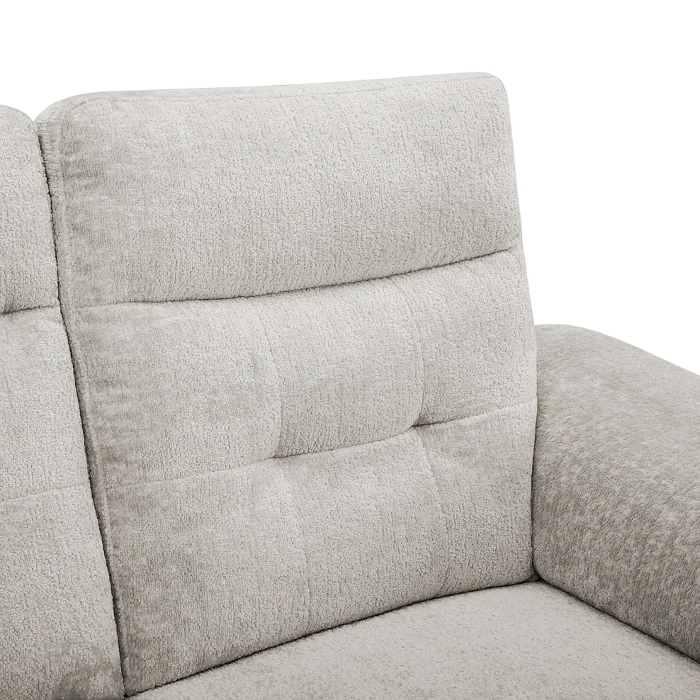 JUNO 2 Seater Recliner with Power Headrests Koto Turtle Dove Fabric - Image 15