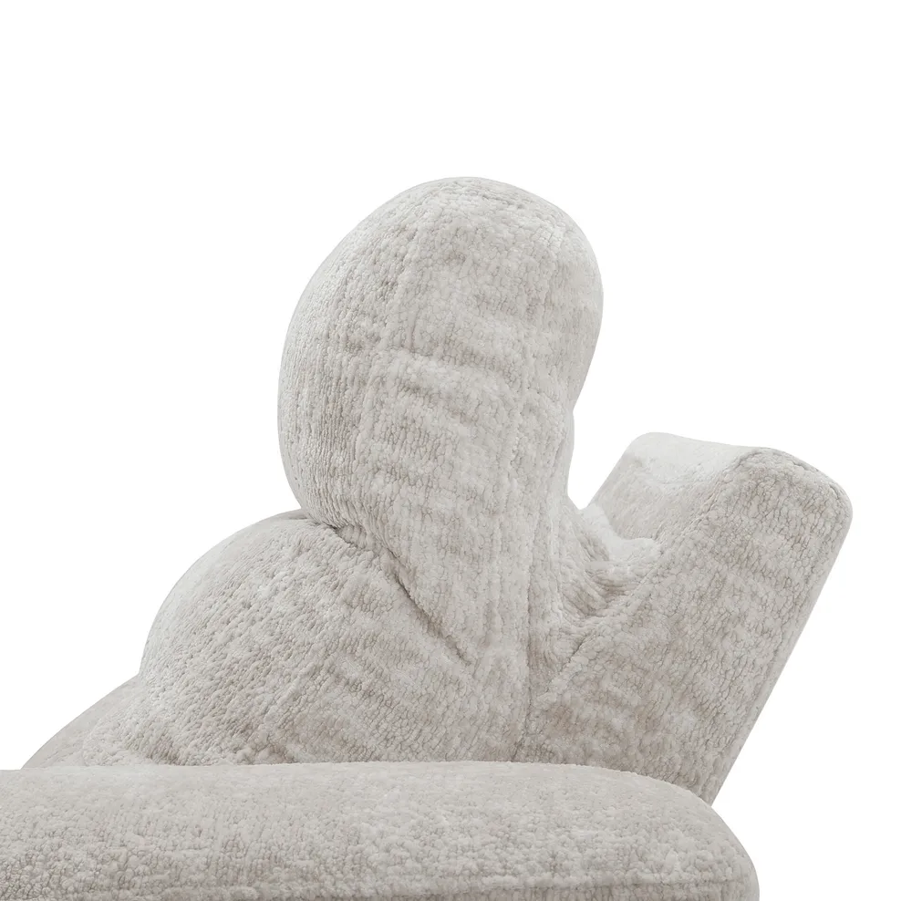 JUNO 2 Seater Recliner with Power Headrests Koto Turtle Dove Fabric - Image 19