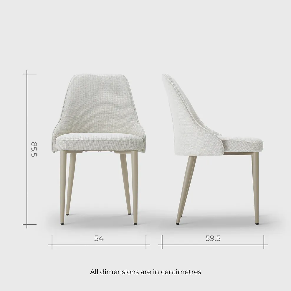 KOBI Extending Dining Table with 4 Chairs Ceramic and Cappuccino Metal - Image 10