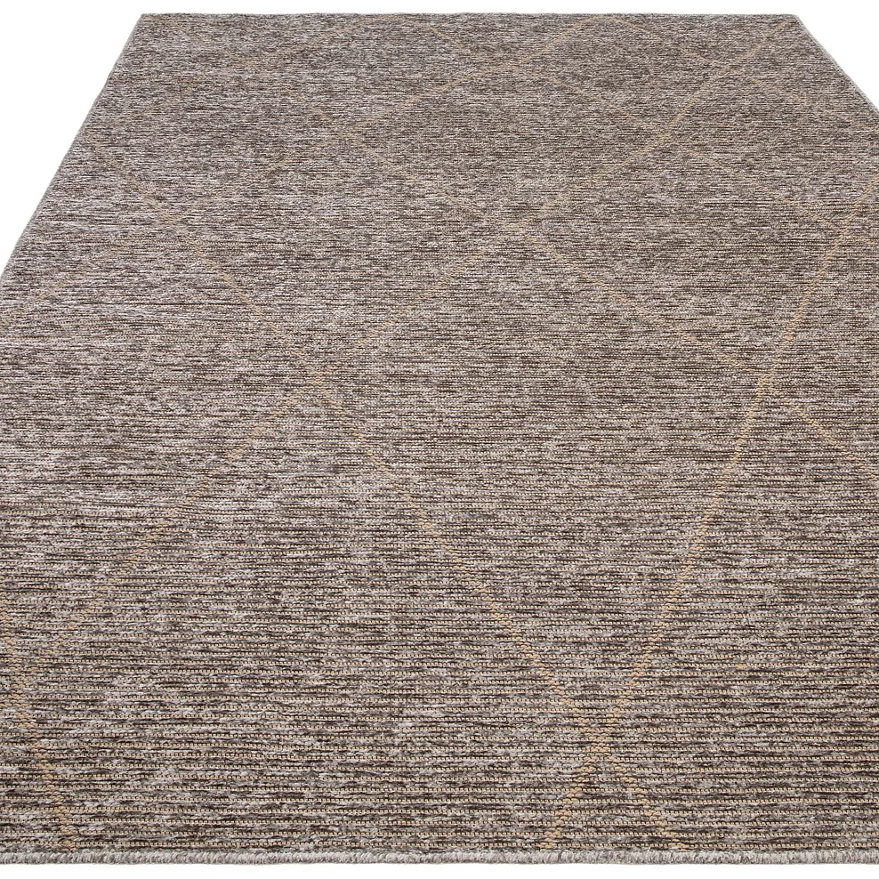 LATTICE RUG 160 x 230cm - Steel