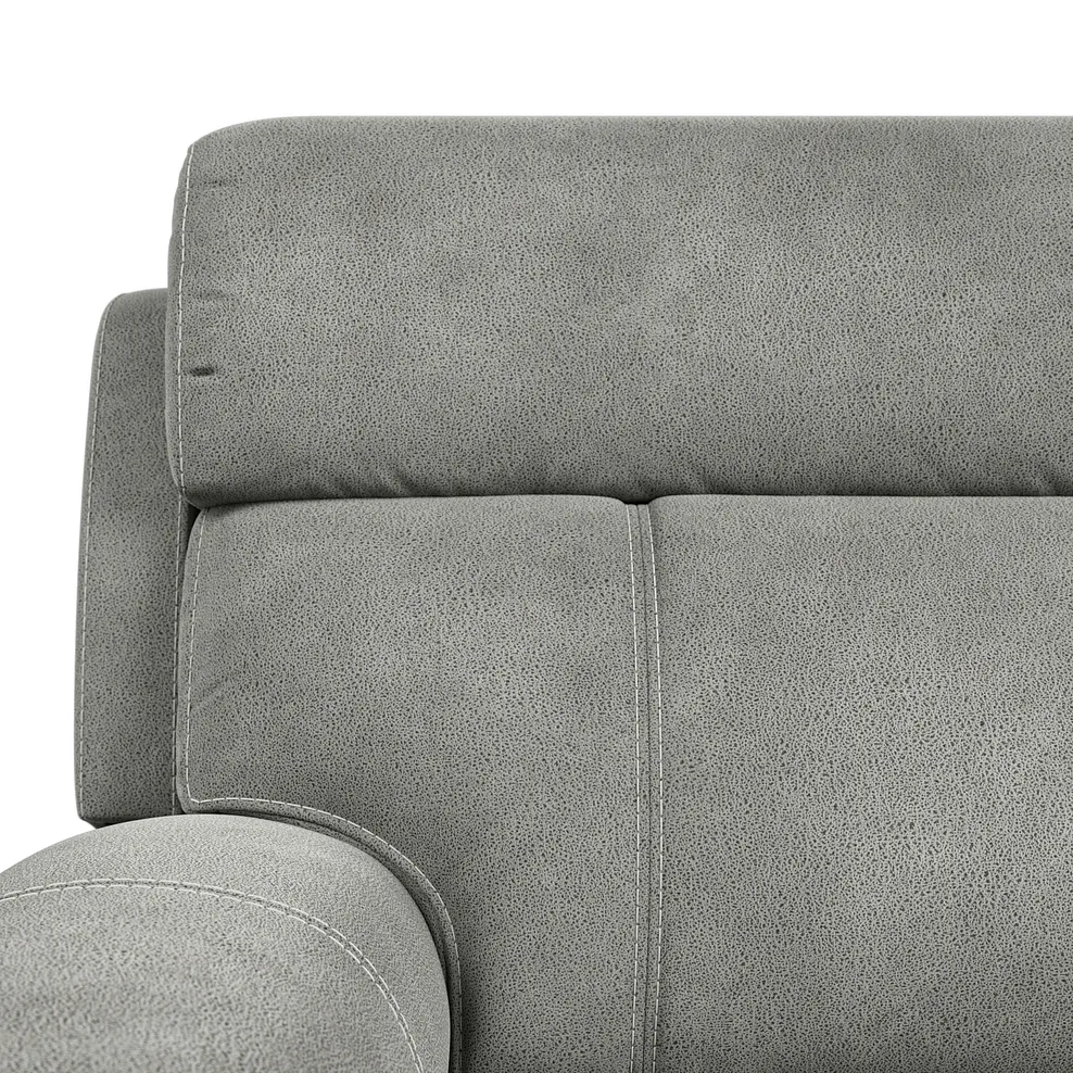 LEO Large Corner Recliner Dove Grey Fabric - Image 13