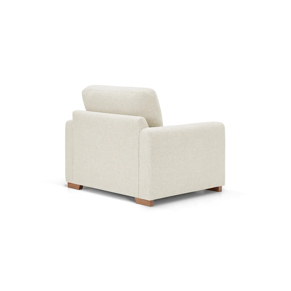 LUDLOW Armchair Cream Fabric - Image 4