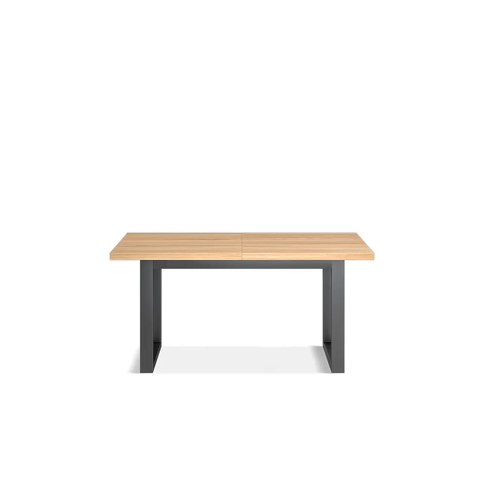 MAINE Extending Dining Table with 10 Chairs Natural Solid Oak & Metal - Image 4