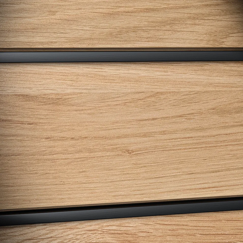 MAINE 4 Drawer Chest Natural Solid Oak & Metal - Image 8