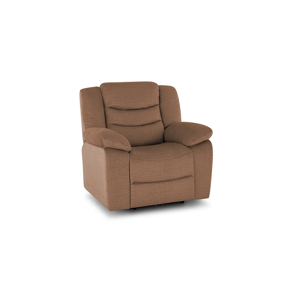 MARLOW Armchair Plush Brown Fabric - Image 2