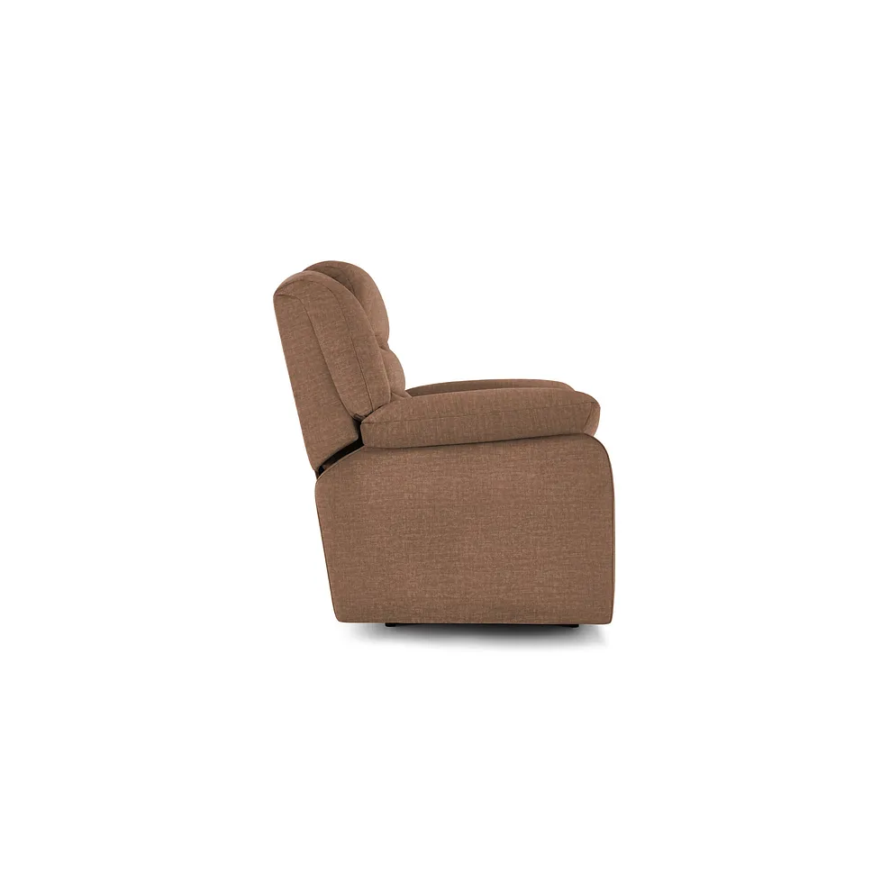 MARLOW Armchair Plush Brown Fabric - Image 5