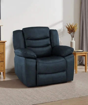 MARLOW Armchair Blue Leather