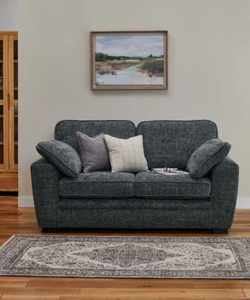 MELBOURNE 2 Seater Sofa Slate Fabric