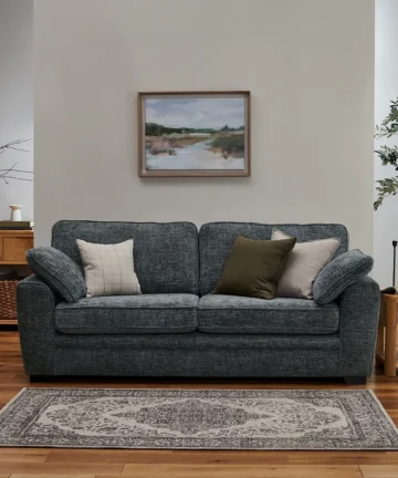 MELBOURNE 4 Seater Sofa Slate Fabric