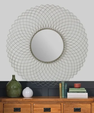 SERENITY WALL MIRROR Metal - Silver