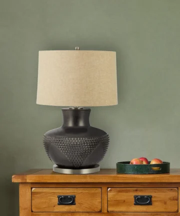 OBEROI TABLE LAMP Metallic Bronze Ceramic