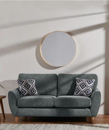 MILNER 2 Seater Sofa Granite Fabric